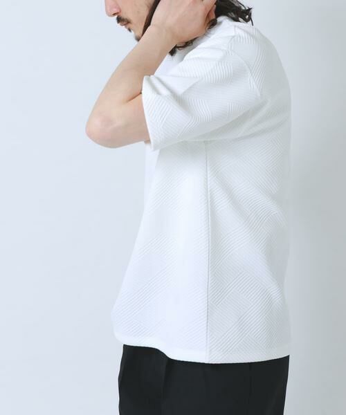 URBAN RESEARCH ITEMS / アーバンリサーチ アイテムズ Tシャツ | 刺繍ジャカードクールタッチ半袖トップス | 詳細23