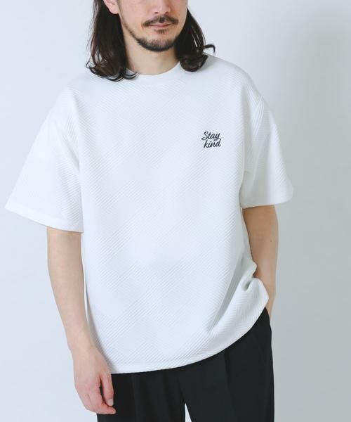 URBAN RESEARCH ITEMS / アーバンリサーチ アイテムズ Tシャツ | 刺繍ジャカードクールタッチ半袖トップス | 詳細26