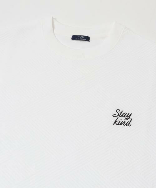 URBAN RESEARCH ITEMS / アーバンリサーチ アイテムズ Tシャツ | 刺繍ジャカードクールタッチ半袖トップス | 詳細29