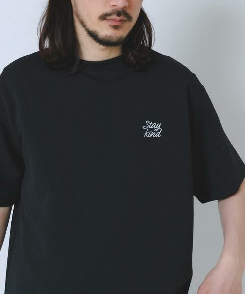 URBAN RESEARCH ITEMS / アーバンリサーチ アイテムズ Tシャツ | 刺繍ジャカードクールタッチ半袖トップス | 詳細30