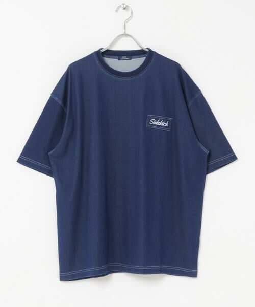 URBAN RESEARCH ITEMS / アーバンリサーチ アイテムズ Tシャツ | HIGH COOLワンポイント刺繍デニムTシャツ | 詳細11