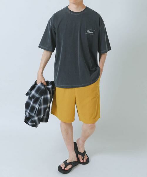 URBAN RESEARCH ITEMS / アーバンリサーチ アイテムズ Tシャツ | HIGH COOLワンポイント刺繍デニムTシャツ | 詳細25