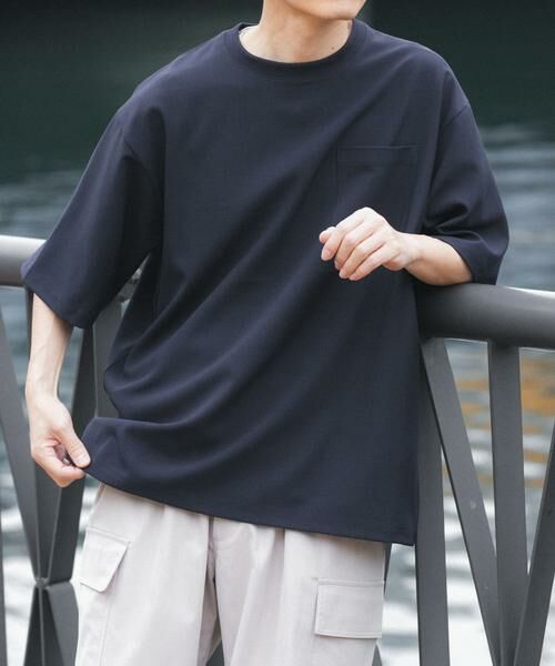 URBAN RESEARCH ITEMS / アーバンリサーチ アイテムズ Tシャツ | 2wayストレッチクルーネック布帛Tシャツ | 詳細3