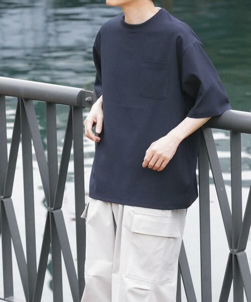 URBAN RESEARCH ITEMS / アーバンリサーチ アイテムズ Tシャツ | 2wayストレッチクルーネック布帛Tシャツ | 詳細4