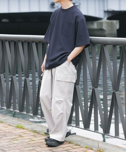 URBAN RESEARCH ITEMS / アーバンリサーチ アイテムズ Tシャツ | 2wayストレッチクルーネック布帛Tシャツ | 詳細5