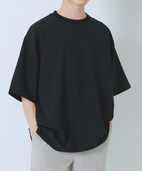 URBAN RESEARCH ITEMS / アーバンリサーチ アイテムズ Tシャツ | 2wayストレッチクルーネック布帛Tシャツ | 詳細13