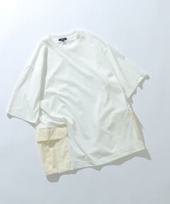 URBAN RESEARCH ITEMS / アーバンリサーチ アイテムズ Tシャツ | サイドポケットキリカエクルーネックTシャツ