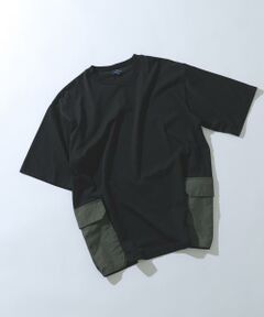 URBAN RESEARCH ITEMS / アーバンリサーチ アイテムズ Tシャツ | サイドポケットキリカエクルーネックTシャツ