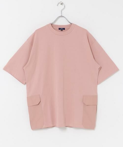 URBAN RESEARCH ITEMS / アーバンリサーチ アイテムズ Tシャツ | サイドポケットキリカエクルーネックTシャツ | 詳細1
