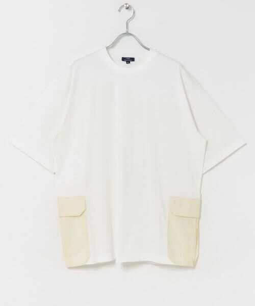 URBAN RESEARCH ITEMS / アーバンリサーチ アイテムズ Tシャツ | サイドポケットキリカエクルーネックTシャツ | 詳細7