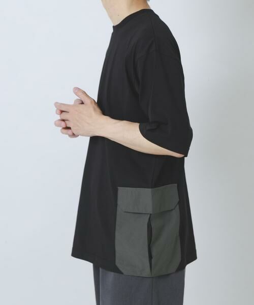 URBAN RESEARCH ITEMS / アーバンリサーチ アイテムズ Tシャツ | サイドポケットキリカエクルーネックTシャツ | 詳細11