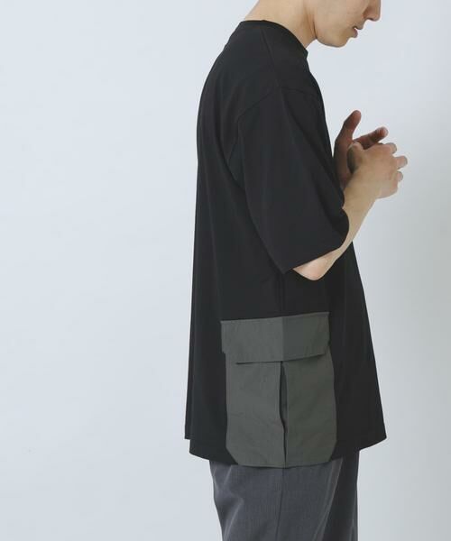 URBAN RESEARCH ITEMS / アーバンリサーチ アイテムズ Tシャツ | サイドポケットキリカエクルーネックTシャツ | 詳細12
