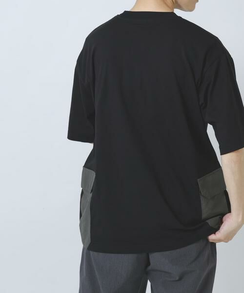URBAN RESEARCH ITEMS / アーバンリサーチ アイテムズ Tシャツ | サイドポケットキリカエクルーネックTシャツ | 詳細13