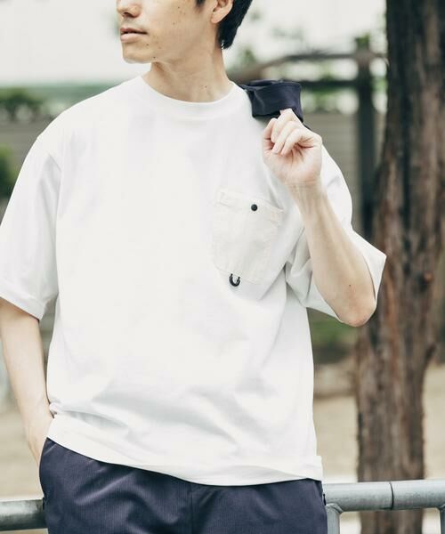 URBAN RESEARCH ITEMS / アーバンリサーチ アイテムズ Tシャツ | チェストポケットキリカエクルーネックTシャツ | 詳細7