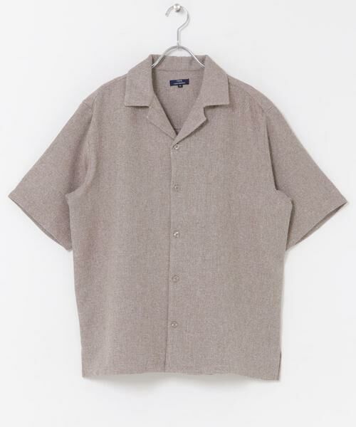 URBAN RESEARCH ITEMS / アーバンリサーチ アイテムズ シャツ・ブラウス | サマーツイード オープンカラー半袖シャツ | 詳細9