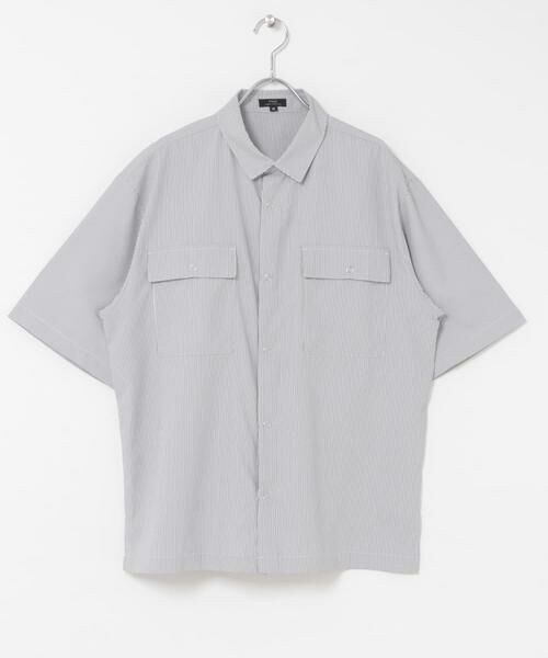 URBAN RESEARCH ITEMS / アーバンリサーチ アイテムズ シャツ・ブラウス | 『接触冷感/速乾/イージーケア』高機能ストライプRDB半袖シャツ | 詳細15