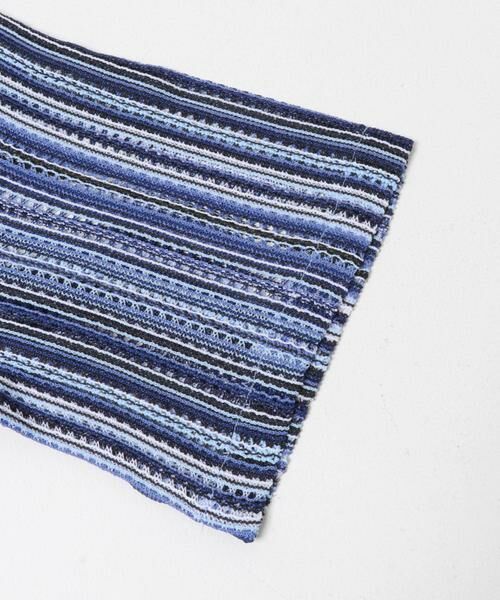 URBAN RESEARCH ITEMS / アーバンリサーチ アイテムズ シャツ・ブラウス | マルチストライプレースオープンカラーショートスリーブシャツ | 詳細4