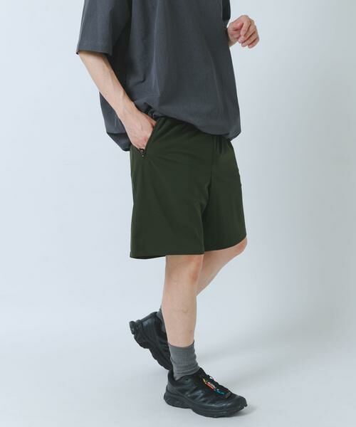 URBAN RESEARCH ITEMS / アーバンリサーチ アイテムズ ショート・ハーフ・半端丈パンツ | 多機能 ナイロンストレッチイージーショーツ（カーキ）