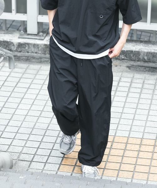 URBAN RESEARCH ITEMS / アーバンリサーチ アイテムズ その他パンツ | 『接触冷感/撥水/イージーケア/UVカット』タスランナイロンイージージョグパンツ（ブラック）