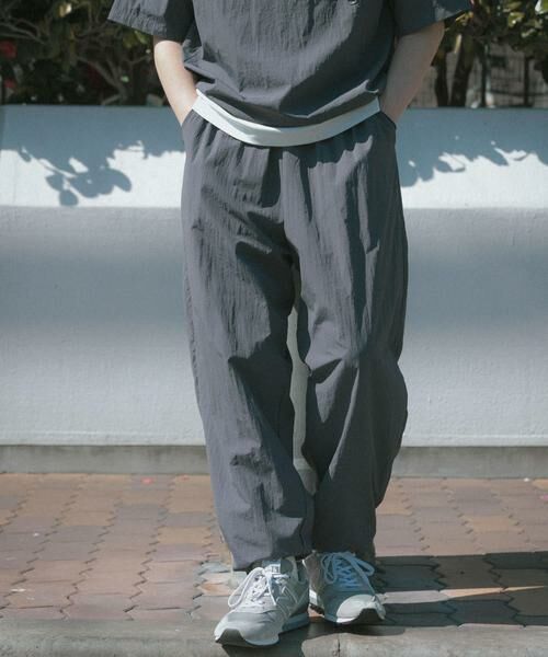 URBAN RESEARCH ITEMS / アーバンリサーチ アイテムズ その他パンツ | 『接触冷感/撥水/イージーケア/UVカット』タスランナイロンイージージョグパンツ（チャコールグレー）