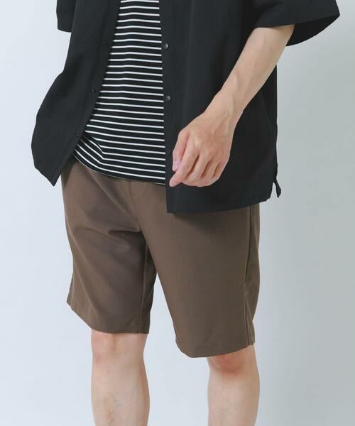 URBAN RESEARCH ITEMS / アーバンリサーチ アイテムズ ショート・ハーフ・半端丈パンツ | 多機能 ウエスト切替 イージーショーツ（ベージュ）
