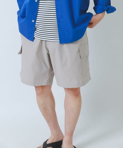 URBAN RESEARCH ITEMS / アーバンリサーチ アイテムズ ショート・ハーフ・半端丈パンツ | 高機能 ウエストイージー カーゴショーツ | 詳細10
