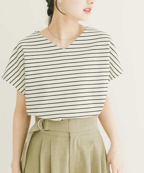 URBAN RESEARCH ITEMS / アーバンリサーチ アイテムズ Tシャツ | カットミラノフレンチプルオーバー（ホワイト系その他）