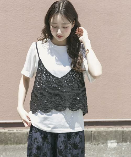 URBAN RESEARCH ITEMS / アーバンリサーチ アイテムズ Tシャツ | ニットビスチェTシャツセット | 詳細2