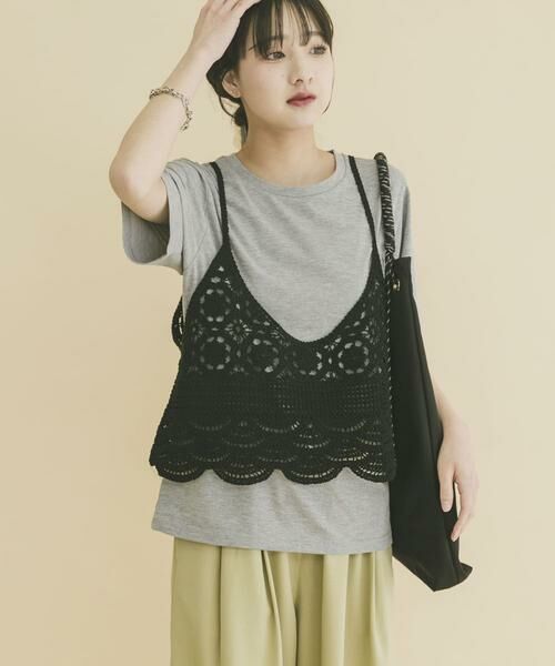 URBAN RESEARCH ITEMS / アーバンリサーチ アイテムズ Tシャツ | ニットビスチェTシャツセット | 詳細12