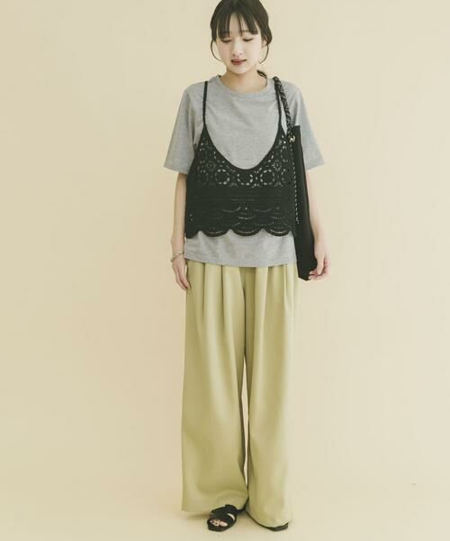 URBAN RESEARCH ITEMS / アーバンリサーチ アイテムズ Tシャツ | ニットビスチェTシャツセット | 詳細14