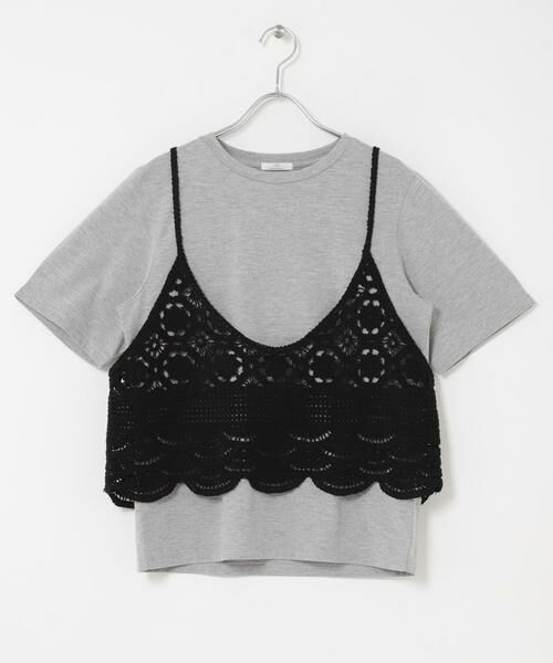 URBAN RESEARCH ITEMS / アーバンリサーチ アイテムズ Tシャツ | ニットビスチェTシャツセット | 詳細16