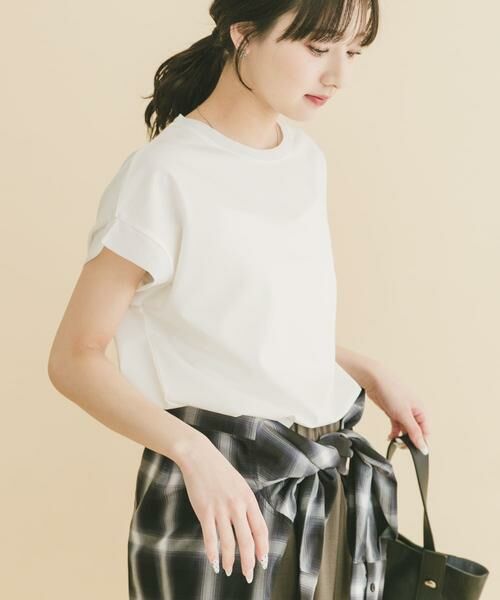 URBAN RESEARCH ITEMS / アーバンリサーチ アイテムズ Tシャツ | バックタックフレンチプルオーバー（ホワイト）