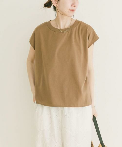 URBAN RESEARCH ITEMS / アーバンリサーチ アイテムズ Tシャツ | クルーネックノースリTシャツ（ライトブラウン）