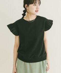 URBAN RESEARCH ITEMS / アーバンリサーチ アイテムズ Tシャツ | 袖フリルミニ裏毛Tシャツ