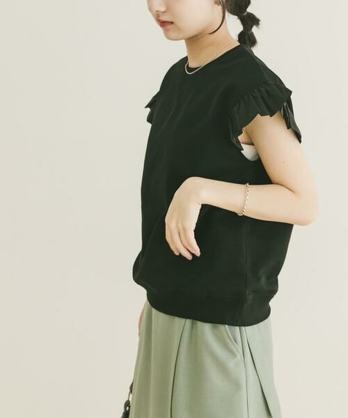 URBAN RESEARCH ITEMS / アーバンリサーチ アイテムズ Tシャツ | 袖フリルミニ裏毛Tシャツ | 詳細2
