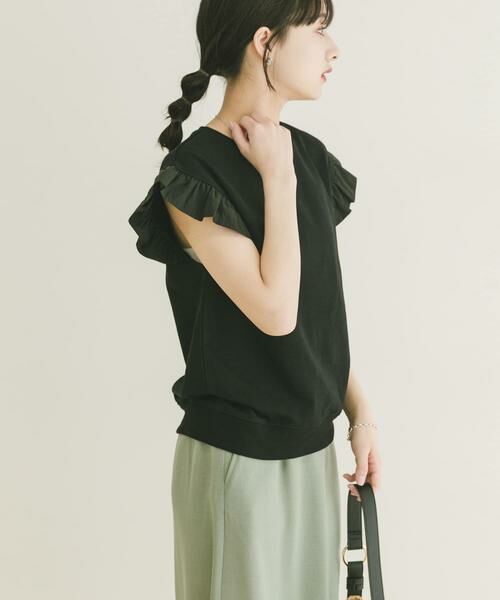 URBAN RESEARCH ITEMS / アーバンリサーチ アイテムズ Tシャツ | 袖フリルミニ裏毛Tシャツ | 詳細3