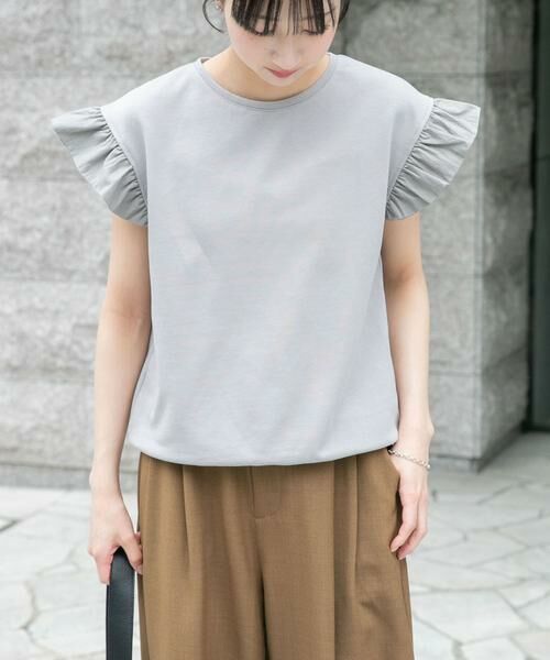 URBAN RESEARCH ITEMS / アーバンリサーチ アイテムズ Tシャツ | 袖フリルミニ裏毛Tシャツ | 詳細10