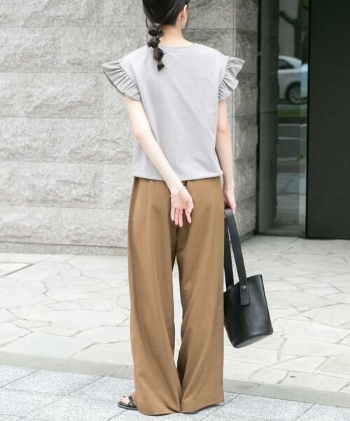 URBAN RESEARCH ITEMS / アーバンリサーチ アイテムズ Tシャツ | 袖フリルミニ裏毛Tシャツ | 詳細11