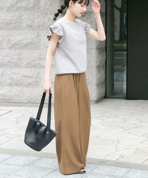 URBAN RESEARCH ITEMS / アーバンリサーチ アイテムズ Tシャツ | 袖フリルミニ裏毛Tシャツ | 詳細12