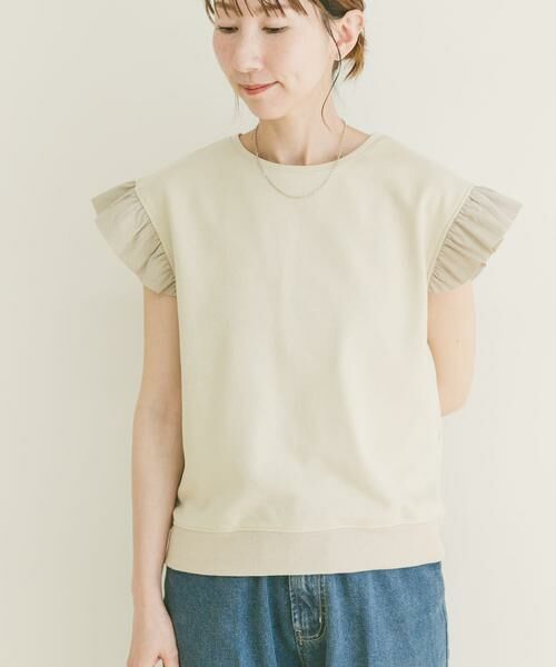URBAN RESEARCH ITEMS / アーバンリサーチ アイテムズ Tシャツ | 袖フリルミニ裏毛Tシャツ | 詳細17