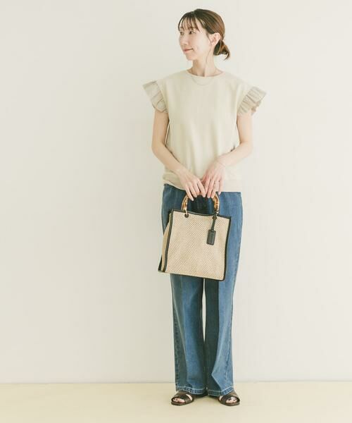 URBAN RESEARCH ITEMS / アーバンリサーチ アイテムズ Tシャツ | 袖フリルミニ裏毛Tシャツ | 詳細18