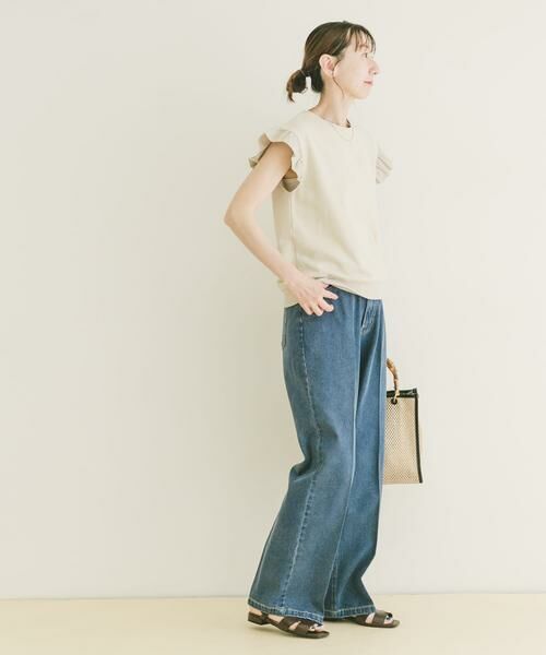 URBAN RESEARCH ITEMS / アーバンリサーチ アイテムズ Tシャツ | 袖フリルミニ裏毛Tシャツ | 詳細19