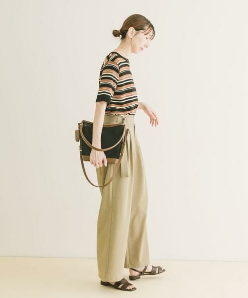 URBAN RESEARCH ITEMS / アーバンリサーチ アイテムズ ニット・セーター | マルチボーダー半袖ニット | 詳細5