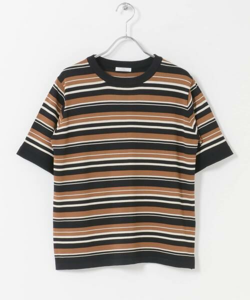 URBAN RESEARCH ITEMS / アーバンリサーチ アイテムズ ニット・セーター | マルチボーダー半袖ニット | 詳細7