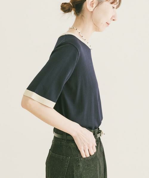 URBAN RESEARCH ITEMS / アーバンリサーチ アイテムズ ニット・セーター | マルチボーダー半袖ニット | 詳細9