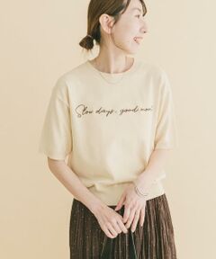 URBAN RESEARCH ITEMS / アーバンリサーチ アイテムズ ニット・セーター | 半袖ロゴニット