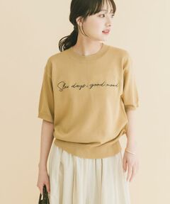 URBAN RESEARCH ITEMS / アーバンリサーチ アイテムズ ニット・セーター | 半袖ロゴニット