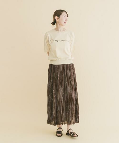 URBAN RESEARCH ITEMS / アーバンリサーチ アイテムズ ニット・セーター | 半袖ロゴニット | 詳細4