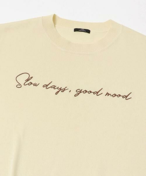 URBAN RESEARCH ITEMS / アーバンリサーチ アイテムズ ニット・セーター | 半袖ロゴニット | 詳細6