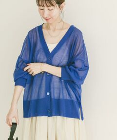 URBAN RESEARCH ITEMS / アーバンリサーチ アイテムズ カーディガン・ボレロ | シアーVネックニットカーデ